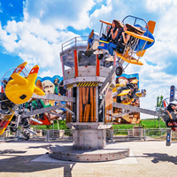 Manège d'attraction en forme d'avion rotatif à 360 degrés à commande automatique