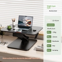 Support d'ordinateur réglable en hauteur Joyworker en acier, style moderne minimaliste, bureau pliable pour ordinateur portable Gsd75
