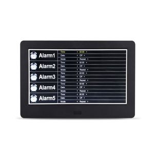 Tableta Android negra de 7 pulgadas Pantalla táctil inteligente Calendario familiar de <span class=keywords><strong>Google</strong></span> Marco de fotos digital interactivo MP3 Audio AVI Formato de video - Product Image 4