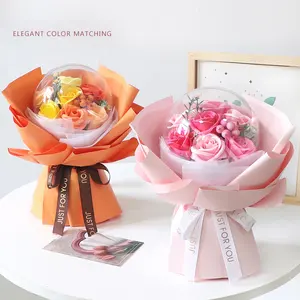 Zbpasl-Quà tặng cho ngày của phụ nữ: bó hoa của mẹ làm quà tặng cho mẹ, hoa xà phòng, quả bóng POPO, sô cô la, Bó Hoa Hồng Lãng Mạn