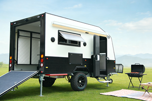 Directo de Fábrica OEM/ODM Remolque Porta Juguetes de Fibra de Vidrio de 14.6 pies con Diseño de Doble Puerta Trasera, Estándar Australiano para Uso en Exteriores - Product Image 2