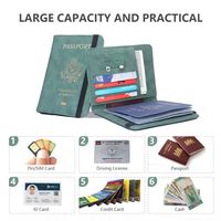 Superventas personalizado cuero genuino pareja liso pasaporte cubre titular organizador billetera familiar