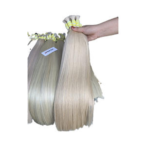 Superventas 100% Raw Vietnamese Super Double Drawn 8 pulgadas Impresionante belleza rubia para mujeres-100% Extensiones de cabello humano a granel - Product Image 1