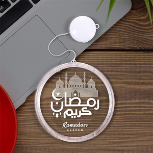 Felice Eid Mubarak decorazione per la <span class=keywords><strong>casa</strong></span> fornitore di prodotti più venduti 3D luci a LED sospese Arabische Ramadan Dekoration Eid decorazioni - Product Image 2