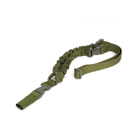 Sangle tactique TONMO à motif camouflage, en polyester élastique de 8 mm, réglable, robuste, à dégagement rapide, sangle tactique à point unique