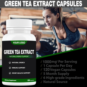 Prix de gros extrait naturel de thé vert 50% supplément <span class=keywords><strong>egcg</strong></span> poids. perte Capsules de thé vert - Product Image 3