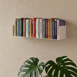Étagère murale en acier Magnus 60x20 cm, finition mate, style industriel moderne, pour salon ou bureau, montage mural - Product Image 6