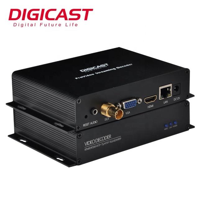 DMB-8900BE H.265 SDI IP Decoder with SDI VGA Output Support RTMP RTSP RTP UDP HTTP SRT for Live Streaming Decoder