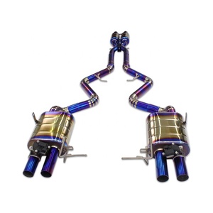 Yüksek Performanslı Titanyum Egzoz Sistemi M3 E90 E92 E93 S65 S65B40 V8 4.0L Ön X Borusu Catback Uçları Xpipe 2007 2013 - Product Image 2