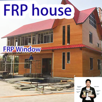 Maison modulaire, maison en FRP, panneau sandwich isolé en polyuréthane haute densité, maison préfabriquée, fournisseur de construction professionnel