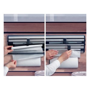 Porte-rouleau de papier toilette triple mural Parat Royal (38,5x8,5x16,2cm) COMFORTLINE Argent 25793 - Product Image 3