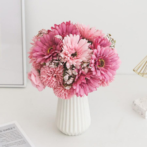 ดอกไม้ประดิษฐ์ ช่อดอกไม้ปลอมสำหรับตกแต่งบ้าน พืชปลอม <span class=keywords><strong>ของ</strong></span>ตกแต่งฤดูใบไม้ร่วง <span class=keywords><strong>ของ</strong></span>ตกแต่งโต๊ะทำงาน <span class=keywords><strong>ของ</strong></span>ตกแต่งสวน <span class=keywords><strong>ของ</strong></span>ตกแต่งห้อง - Product Image 1