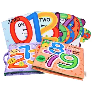 felt letters number learning math games cloth books english books for children set