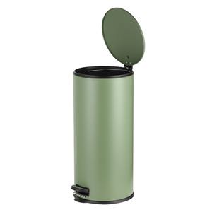 Bote de <span class=keywords><strong>basura</strong></span> de metal coloreado con pedal verde de cierre lento suave, armario de cocina, cubo de <span class=keywords><strong>basura</strong></span> de 13 galones - Product Image 2