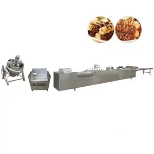 Automatic Puffed Rice Ball Forming Making Machine Cereal candy bar Production Line Popcorn Machine