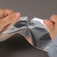 Ruban adhésif en aluminium pur pour CVC, ignifuge, pour réparation et protection des conduits, avec support en papier de protection