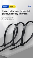 Bridas Autoblocantes para Cables, Hechas de Nailon, Disponibles en Varios Colores y Tamaños, Ligeras y Fáciles de Usar
