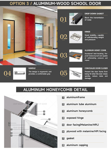 Thiết kế hiện đại cửa nội thất bệnh viện các loại cửa bệnh viện khác - Product Image 5