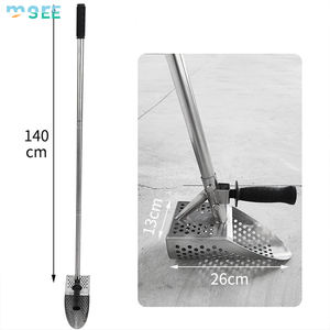 SeeMore 140cm tamis détachable décorticage <span class=keywords><strong>plage</strong></span> peignage nettoyage sédiments dragage neige pelles tamis <span class=keywords><strong>plage</strong></span> sable râteau à <span class=keywords><strong>puces</strong></span> - Product Image 1