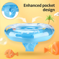 Bouée flottante pour bébé Swimbobo en PVC bleu, jouet aquatique pour enfants, siège gonflable pour piscine, portable pour l'été