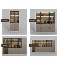 Armoire de rangement pour salon en contreplaqué écologique avec design modulaire, facile à installer, idéale pour les clients en gros