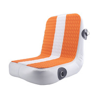 Coussin de siège gonflable portable en PVC avec dossier pour planche à pagaie, canoë et sports nautiques de pêche
