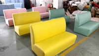 Moderne kommerzielle Restaurant möbel Fast-Food-Restaurant Cafe Stand Sofa Kombination Holz Esszimmers tuhl und Tischset