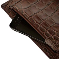 Couverture de planificateur A5 en cuir de crocodile noir rechargeable, planificateur Filofax de qualité supérieure, reliure à anneaux A6, couverture de livre en cuir de crocodile, personnalisable