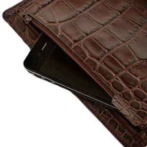 Refillable Black <strong>Croc</strong> Leather A5 Planner Cover Premium Filofax Planner A6 Ring Binder Crocodile Book Cover Leather Custom - Product Image 4