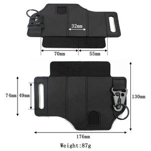 ชุดเครื่องมืออเนกประสงค์หนังแท้ พร้อมซองใส่เข็มขัดยุทธวิธี กระเป๋าเก็บของ EDC อุปกรณ์ตั้งแคมป์ - Product Image 2