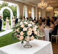 Künstliche Seidenrosen-Blumenkugel Hochzeits-Quinceanera-Dekoration Muttertag Weihnachten Neujahr Weiche Wasserfeste Tischdekoration