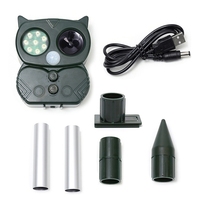 Répulsif Solaire pour Oiseaux et Rongeurs avec Capteur Infrarouge/Lumière Stroboscopique - Étanche, Fonctionnement Automatique Nocturne pour Rats/Cerfs/Renards - Dissuasion Extérieure