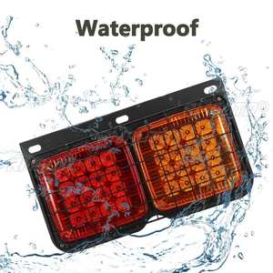 2PCS 24V Feux arrière LED pour voiture et camion, clignotants, feux de freinage, feux de recul, pour remorque, camion, bus, camping-car, caravane - Product Image 2