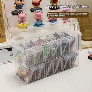 Caja de Almacenamiento para Tarjetas Pequeña, con Tapa Abatible, para Clasificar Tarjetas, Organizador de Escritorio, Gran Capacidad - Product Image 3