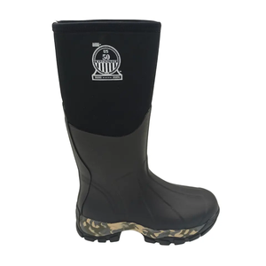 JDS Bottes <span class=keywords><strong>de</strong></span> <span class=keywords><strong>pluie</strong></span> à la mode imperméables en caoutchouc noir personnalisées pour hommes et femmes - Product Image 3