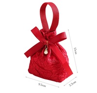 Sac Cadeau de Noël pour Bijoux, Bonbons et Dragées à Cordon, Sacs Décoratifs pour Maison, Fêtes, DIY et Mariages