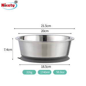 Mangkuk Hewan Peliharaan Ramah Lingkungan dari Baja Tahan Karat dengan Alas Silikon Anti Selip, Mangkuk Makan Portabel untuk Perjalanan dengan Alas Silikon Anti Selip - Product Image 4