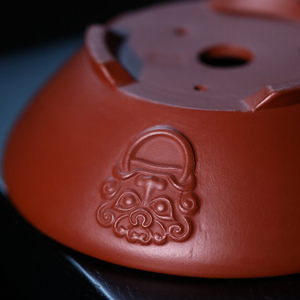 Maceta Zisha para Bonsái con Forma de Cara de Animal, Recipiente Poco Profundo, Estilo Chino Zhu Ni Da Hong Pao, Macetas para Jardín Zen - Product Image 3