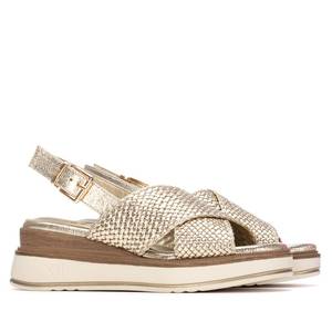 Sandalias de Plataforma con Cuña para Mujer Xti, Color Dorado, Tacón de 39,5 cm - Product Image 4