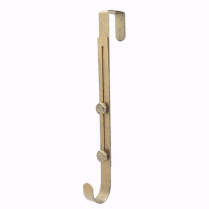 Heavy Duty Adjustable Length Metal <strong>Wreath</strong> Hook Over the <strong>Door</strong> Large <strong>Wreath</strong> <strong>Hanger</strong> <strong>for</strong> Christmas Decor ISO Certified - Product Image 1