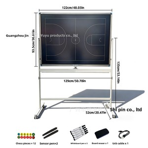 Tableau Tactique Électronique Professionnel de Basketball avec Support 120x90cm – Équipement Tactique pour Entraîneur qui Explicite les Stratégies de Jeu - Product Image 2