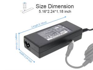Adaptateur secteur pour ordinateur portable, embouts 5,5*2,5 mm, 90 W, 19 V, 4,74 A, adaptateur secteur de remplacement pour chargeurs Shiba - Product Image 2
