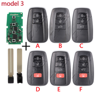 Clé intelligente 4D 8A avec puce ET-01 pour Toyota Prado Highlander Camry Corolla RAV4 Land Cruiser pour Lexus EoneBoss Bluetooth universel