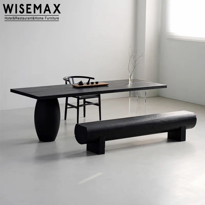WISEMAX FURNITURE Nordic luxury solid pine wood bedroom bed end bench living room sofa side wooden bench for home villa