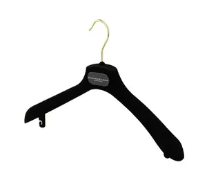 Small Hook Names Accessories Shop Micro-suede Fabric Padded Hanger Black Living Room Plastic Desktop Single Christmas CLASSIC YT