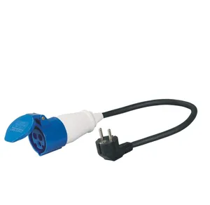 Cable de extensión schuko de enchufe eléctrico industrial europeo AD