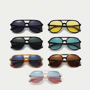 Lunettes de soleil aviateur polarisées UV400 à grande monture, motif léopard, personnalisables avec logo, pour hommes et femmes, idéales pour la conduite - Collection 2025 - Product Image 4