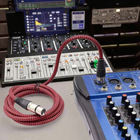 Kabel Ekstensi XLR Profesional 3M Berlapis Foil, Kabel Mikrofon Stereo Dual 3/5-pin Male-female Hi-Fi Lossless untuk Grosir