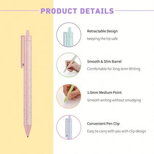 Gel Cute <b>Pens</b> Fine Point Smooth Writing <b>Retractable</b> Premium Blue Black Ink for Women Girls Teachers Office School - Product Image 3