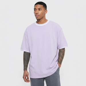 Best Quality Customized <b>Ringers</b> <b>T</b> <b>Shirts</b> for Men's Plus Size Custom Logo and Design <b>Ringer</b> <b>t</b> <b>Shirts</b> with 220 gsm - Product Image 1